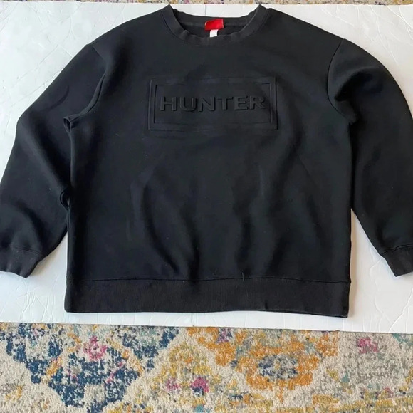 Hunter for Target crewneck sweatshirt, black. Unisex Size large - Picture 2 of 9